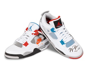 Michael Jordan Autographed Nike Air Jordan 10 Retro Seattle Shoes
